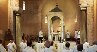 Fronleichnam: Feierliches Hochamt, Prozession, Statio in Santo Stefano degli Abissini